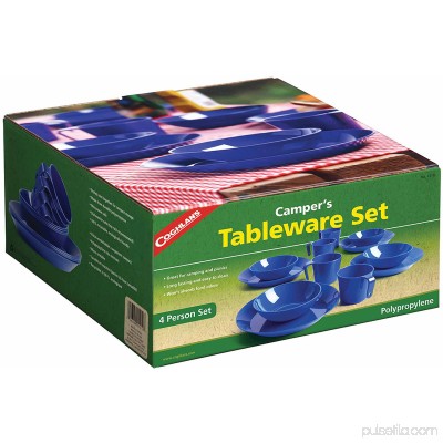 Coghlan's 1210 Campers Tableware Set, 4-Person, Blue 553935597